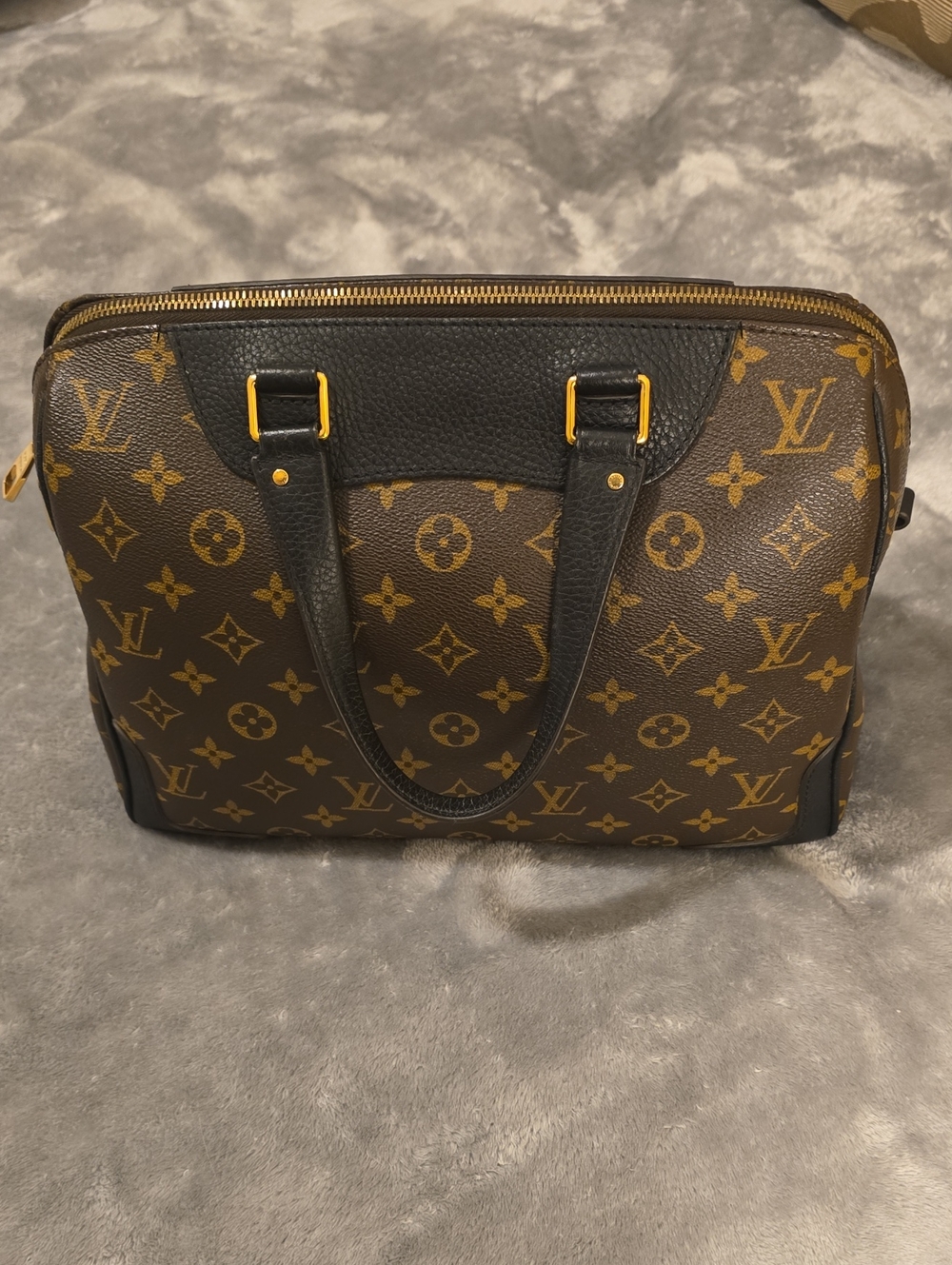 Louis Vuitton Black Monogram Canvas Retiro NM Bag